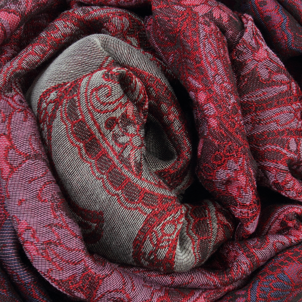 Etole-femme-laine-coton-soie-rouge-Paisley